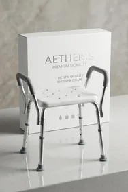 כסא רחצה טלסקופי ללא משענת גב